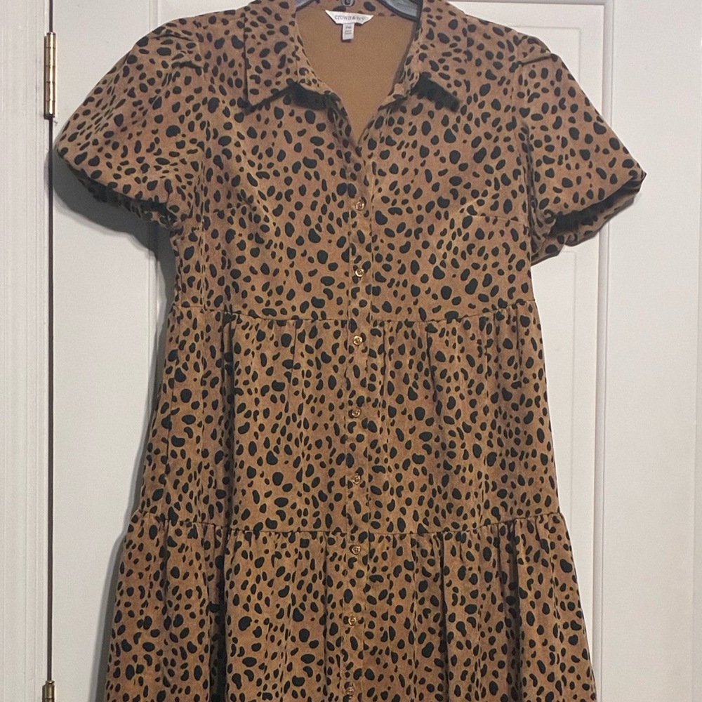 Crown & Ivy Brown and Black Kids Dress